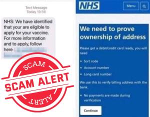 NHS Scam Text Example 